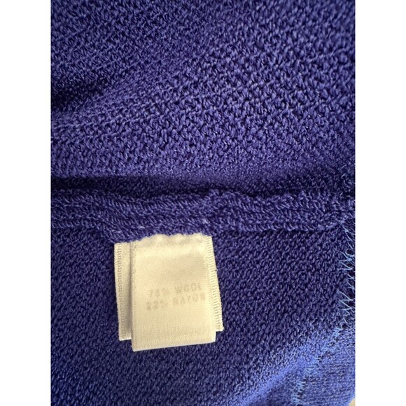 St.John Collection Pants Womens 14 Blue Santana Knit Straight Pull On Dress Pant - Picture 11 of 12